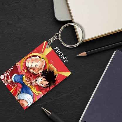 One Piece Anime Unique Style 4 pcs Combo Keychain