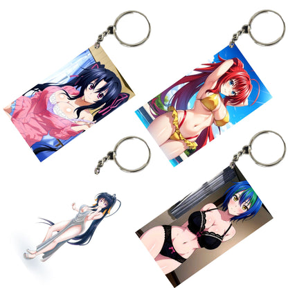 HENTAI Anime Unique Style 4 pcs Combo Keychain