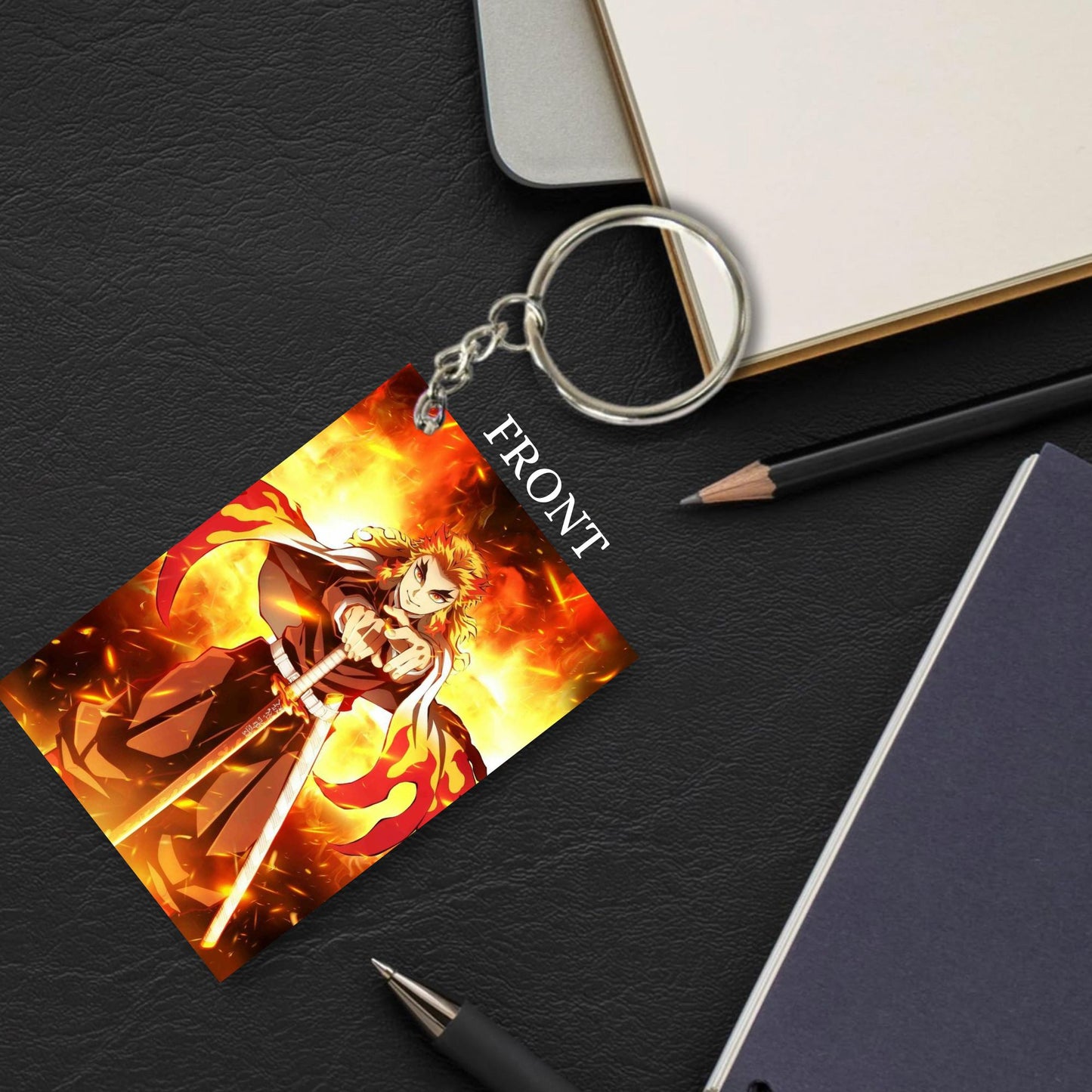 Demon Slayer Anime Unique Style 4 pcs Combo Keychain