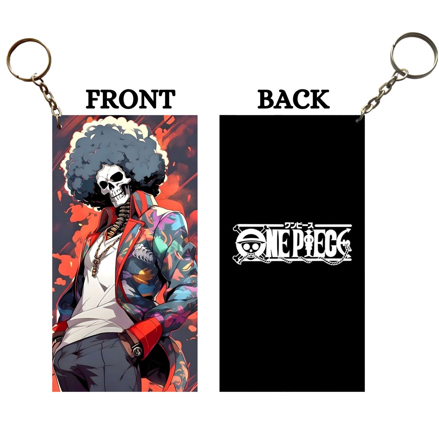 ONE PIECE BROOK Anime Keychain