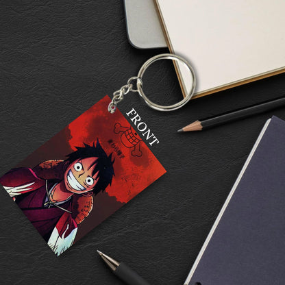 One Piece Anime Unique Style 4 pcs Combo Keychain