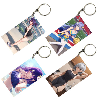 HENTAI Anime Unique Style 4 pcs Combo Keychain