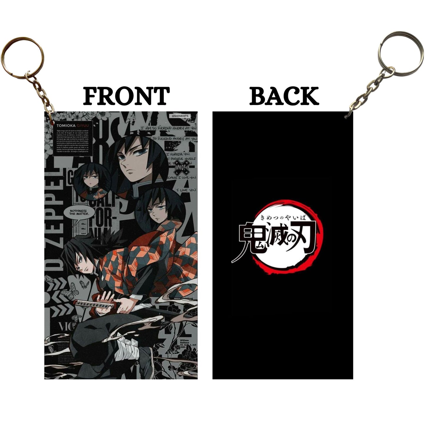 Demon Slayer GIYU TOMIOKA Anime Keychain