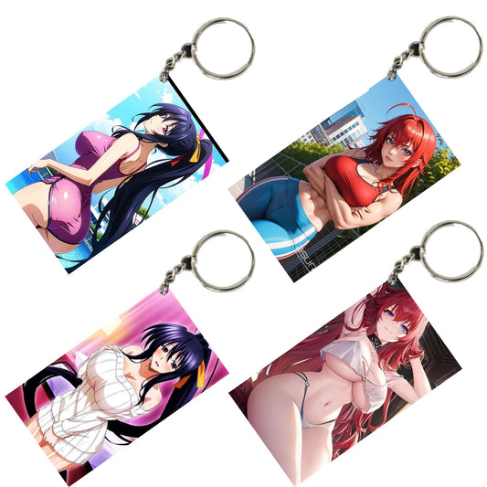 HENTAI Anime Unique Style 4 pcs Combo Keychain