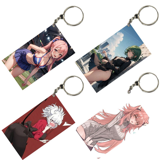 HENTAI Anime Unique Style 4 pcs Combo Keychain