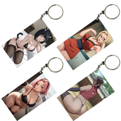 HENTAI Anime Unique Style 4 pcs Combo Keychain