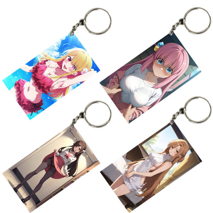 HENTAI Anime Unique Style 4 pcs Combo Keychain