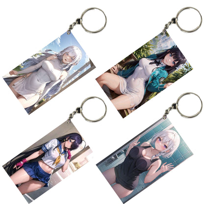 HENTAI Anime Unique Style 4 pcs Combo Keychain