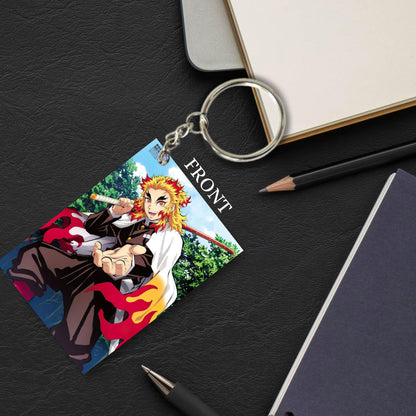 Demon Slayer Anime Unique Style 4 pcs Combo Keychain