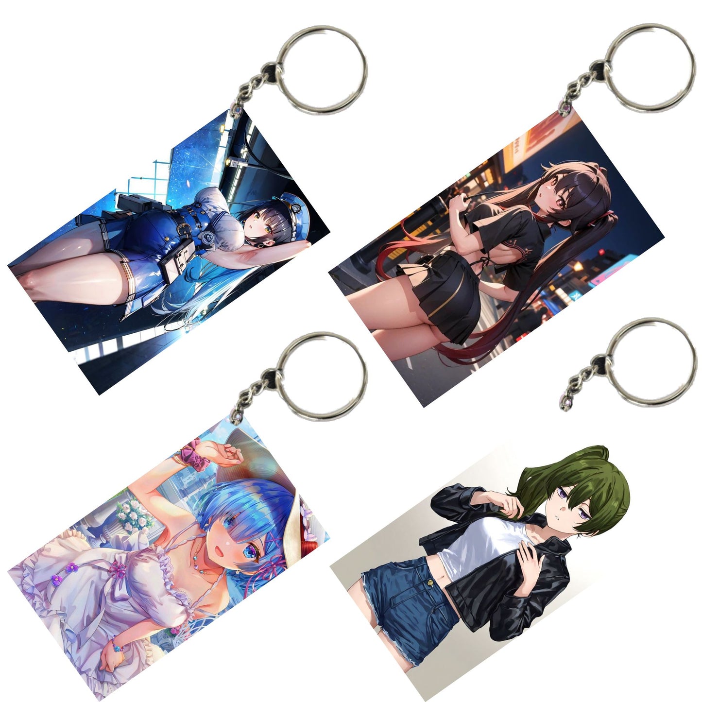 HENTAI Anime Unique Style 4 pcs Combo Keychain