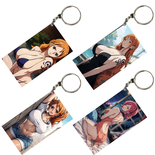 HENTAI Anime Unique Style 4 pcs Combo Keychain