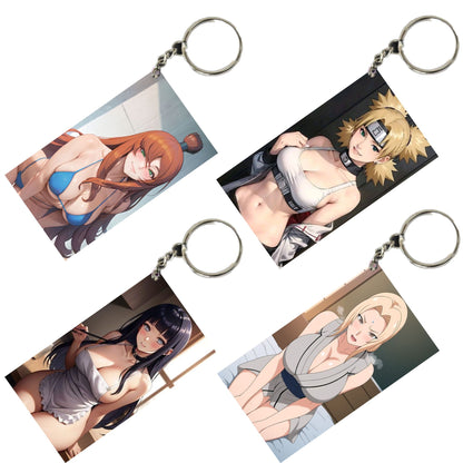 HENTAI Anime Unique Style 4 pcs Combo Keychain