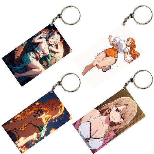 HENTAI Anime Unique Style 4 pcs Combo Keychain