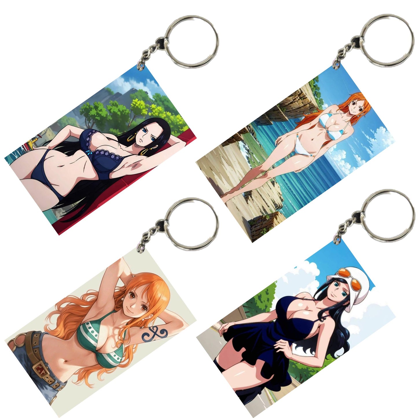 HENTAI Anime Unique Style 4 pcs Combo Keychain