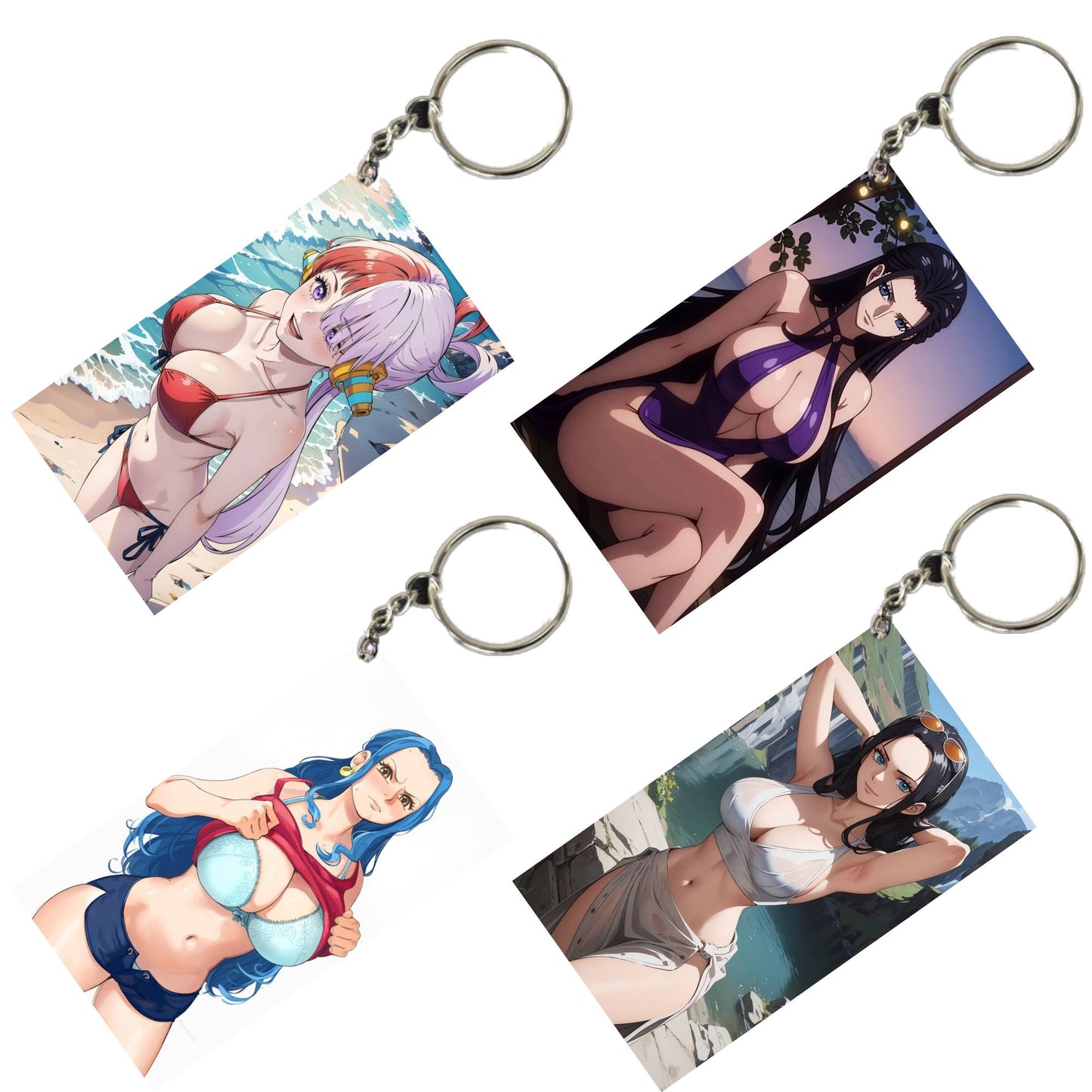 HENTAI Anime Unique Style 4 pcs Combo Keychain