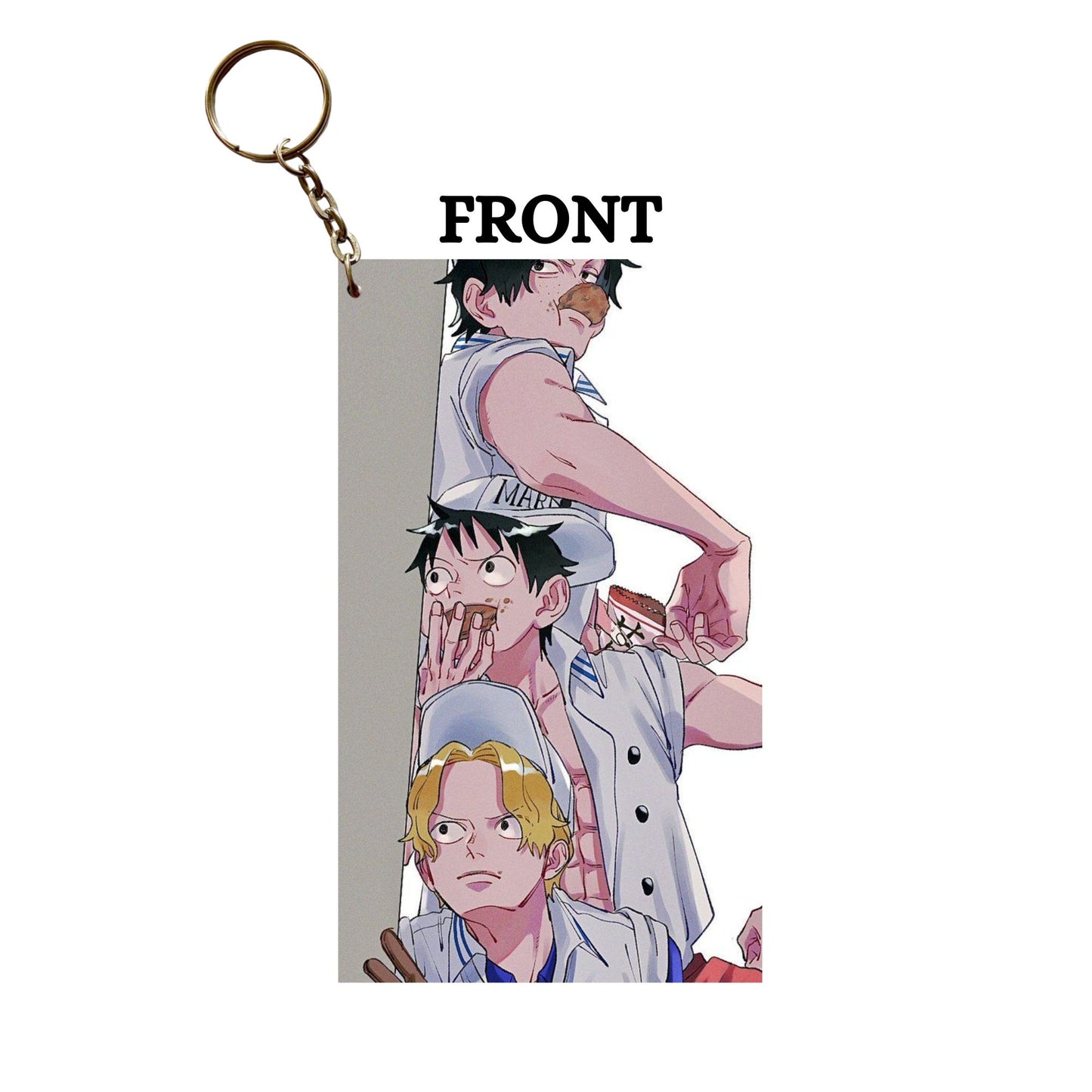 ONE PIECE LUFFY BROTHERS Anime Keychain