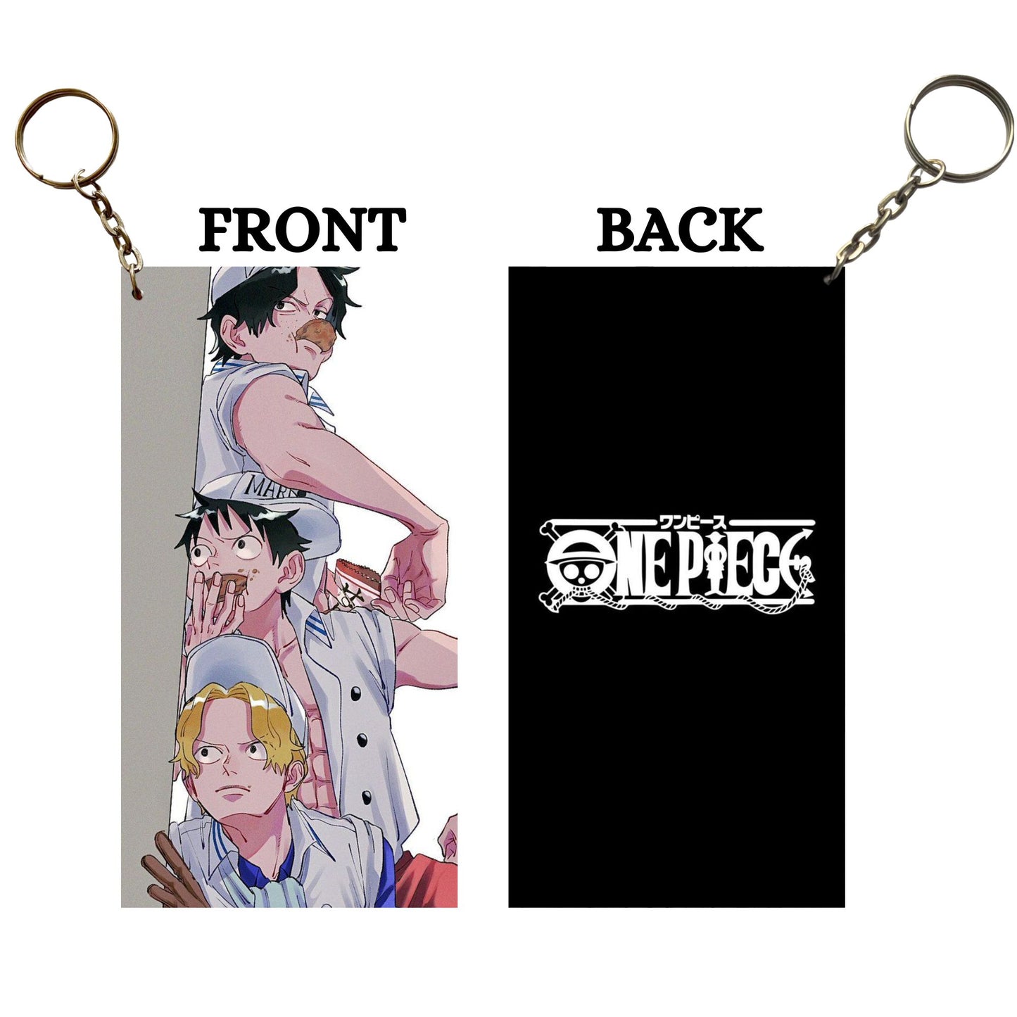 ONE PIECE LUFFY BROTHERS Anime Keychain