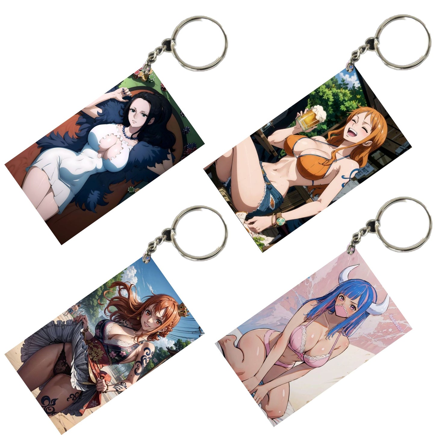 HENTAI Anime Unique Style 4 pcs Combo Keychain