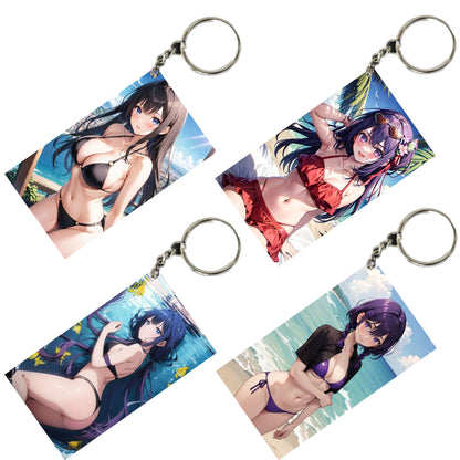 HENTAI Anime Unique Style 4 pcs Combo Keychain