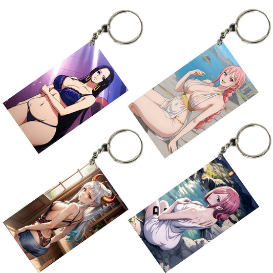 HENTAI Anime Unique Style 4 pcs Combo Keychain