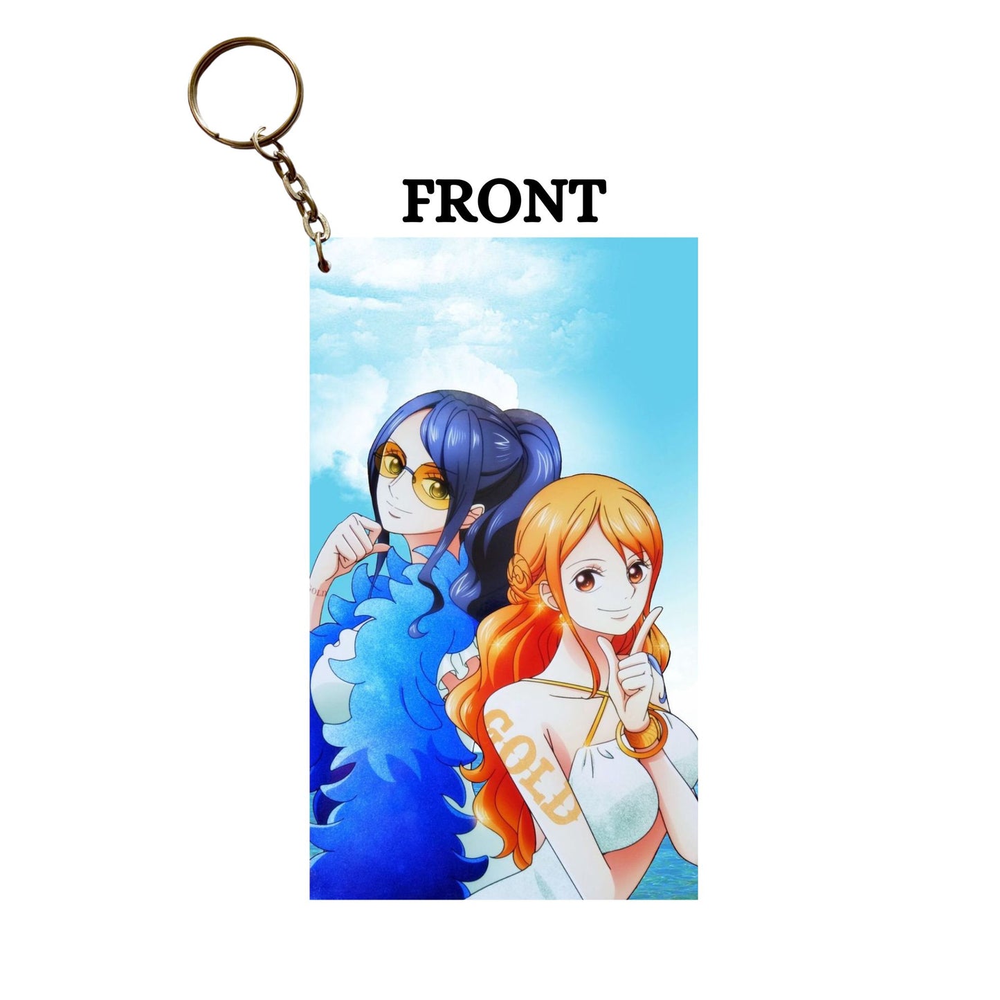 One Piece NAMI AND ROBIN Anime Keychain