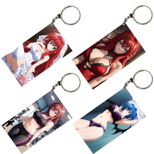 HENTAI Anime Unique Style 4 pcs Combo Keychain