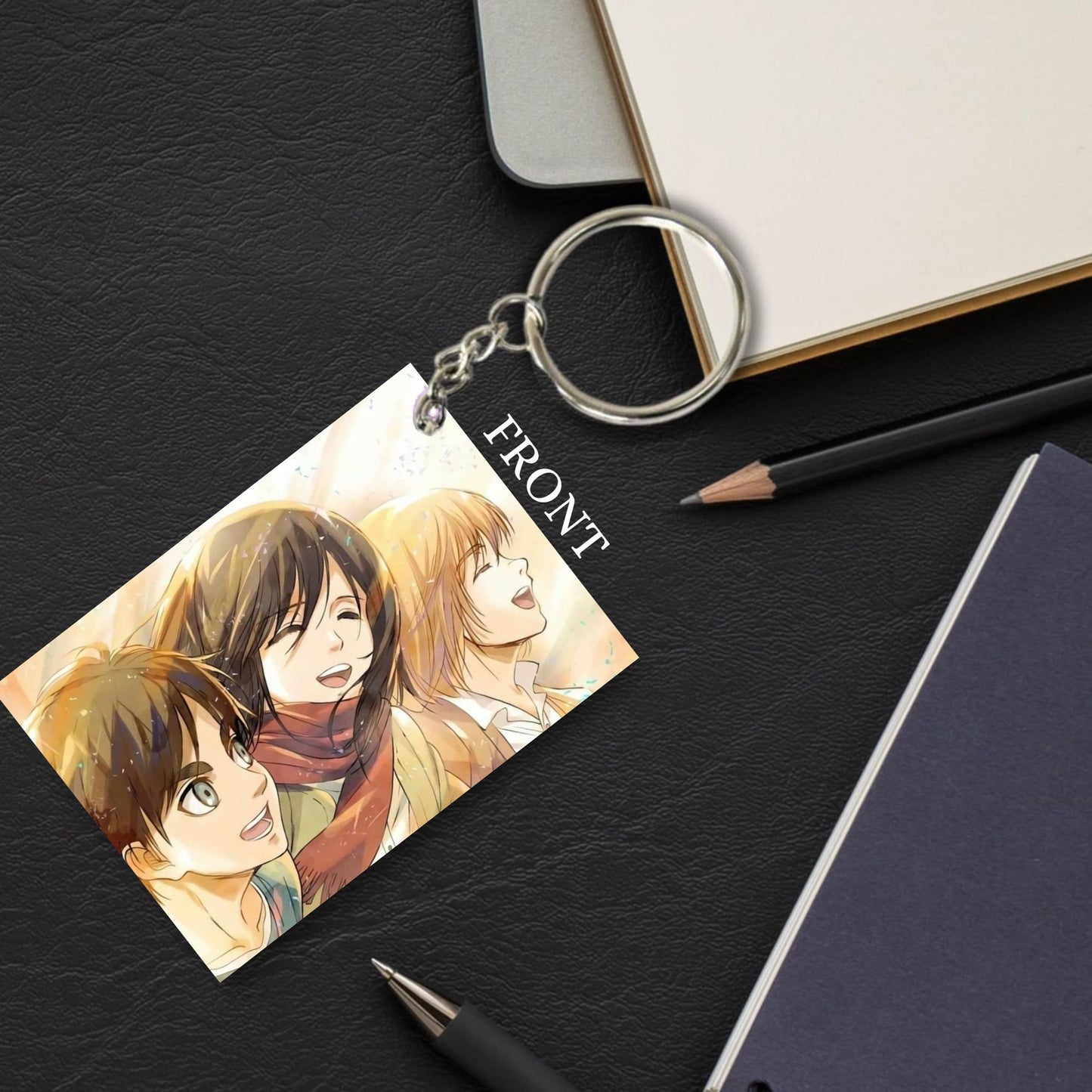 ATTACK ON TITAN Anime Unique Style 4 pcs Combo Keychain