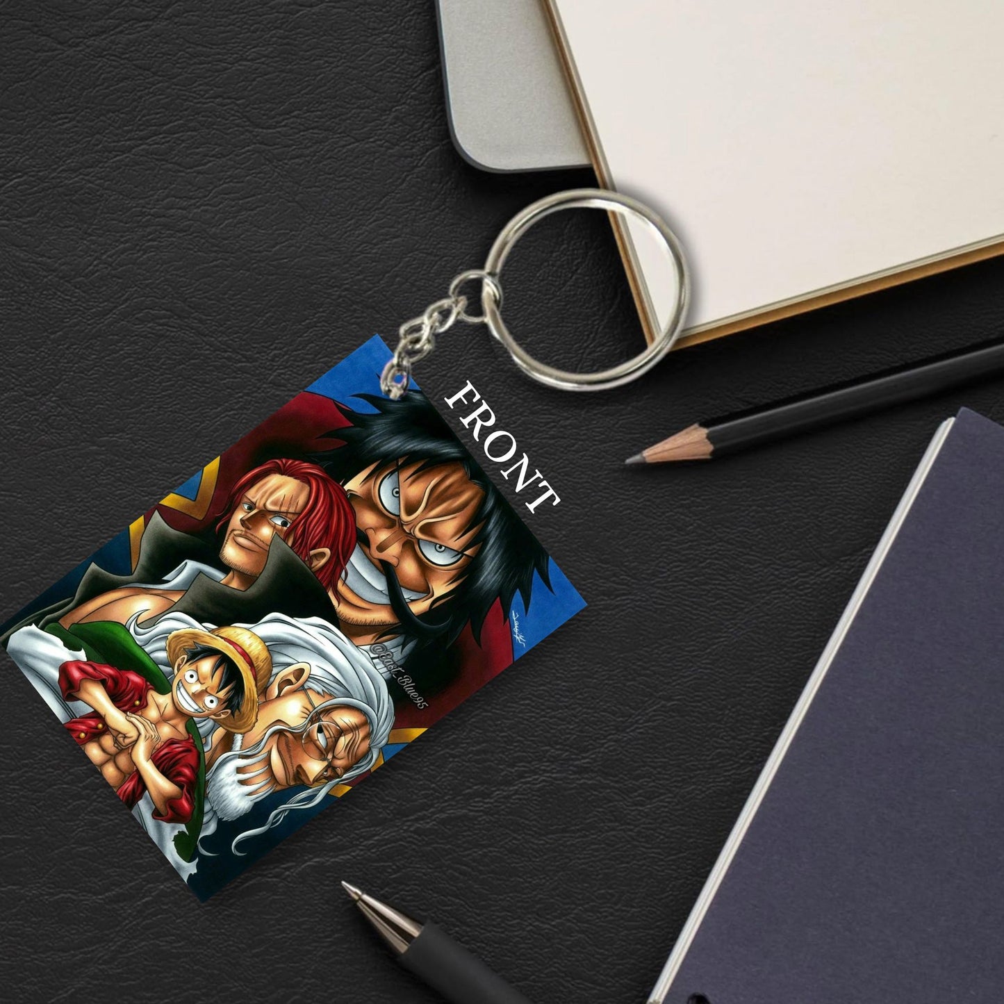 One Piece Anime Unique Style 4 pcs Combo Keychain