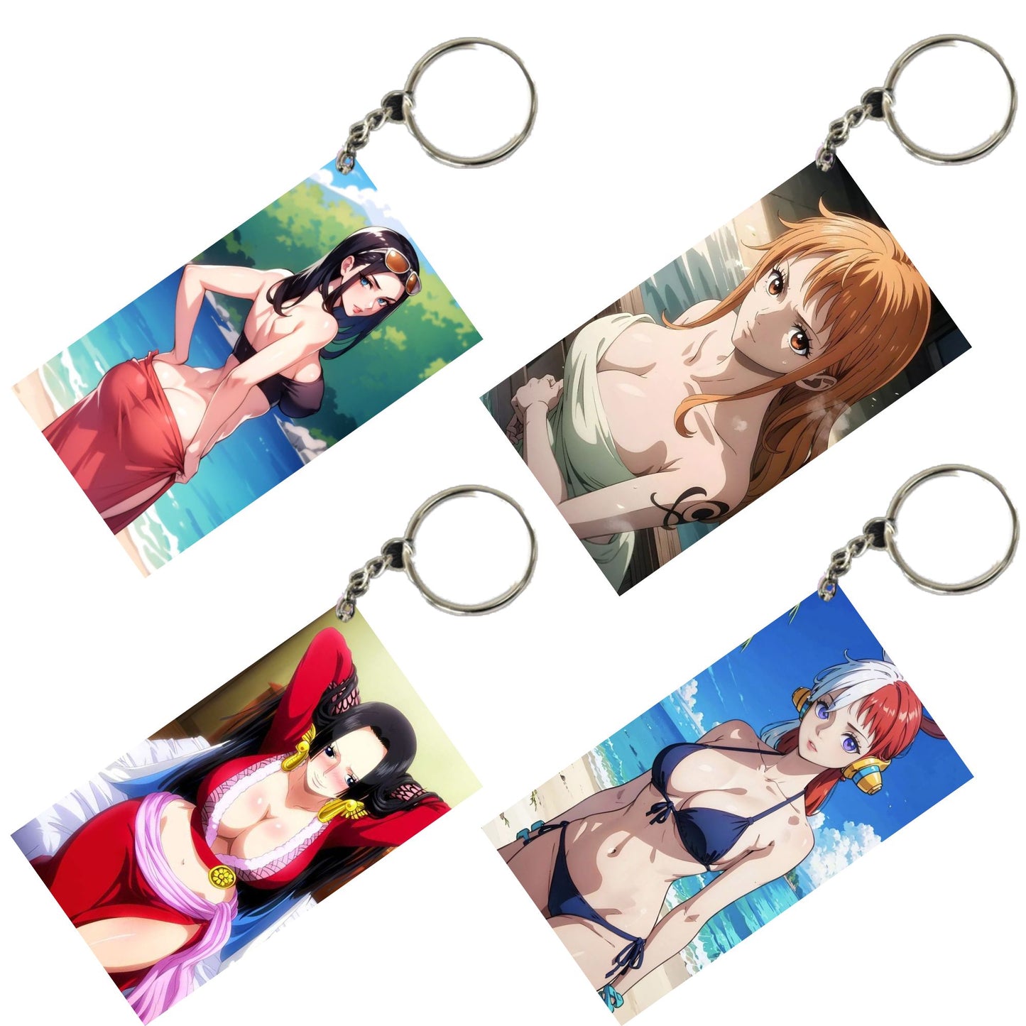 HENTAI Anime Unique Style 4 pcs Combo Keychain