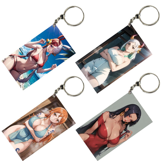 HENTAI Anime Unique Style 4 pcs Combo Keychain