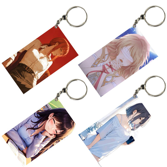 HENTAI Anime Unique Style 4 pcs Combo Keychain