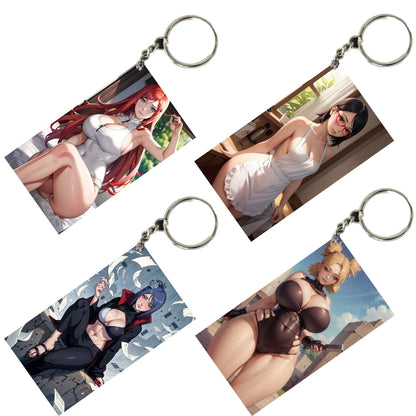 HENTAI Anime Unique Style 4 pcs Combo Keychain