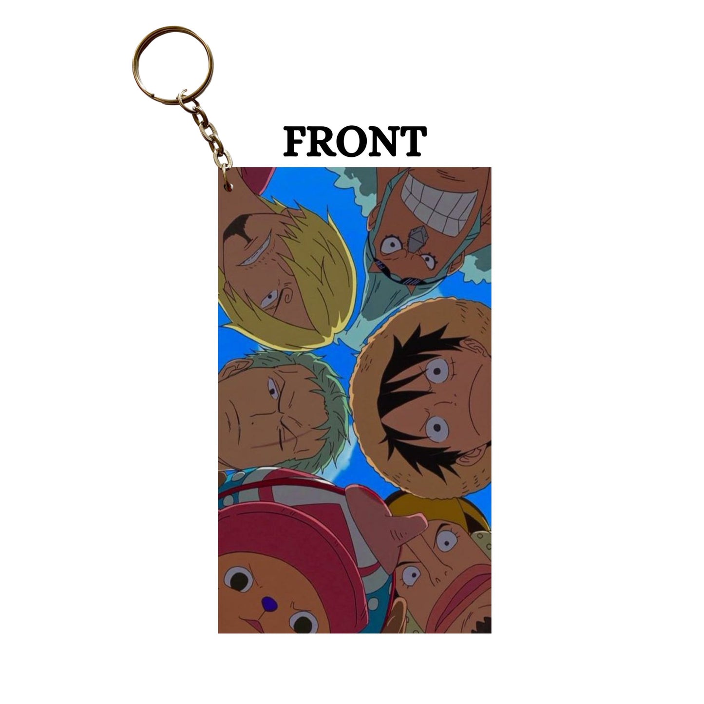 One Piece LUFFY WITH FRIENDS Anime Keychain