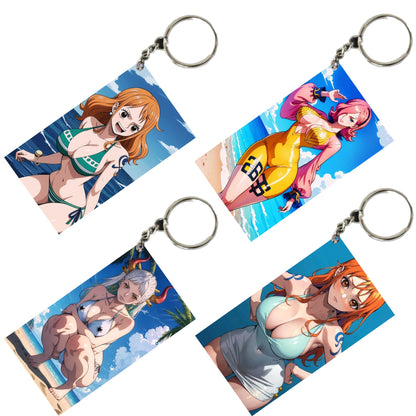 HENTAI Anime Unique Style 4 pcs Combo Keychain