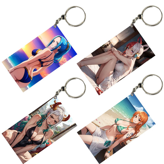 HENTAI Anime Unique Style 4 pcs Combo Keychain