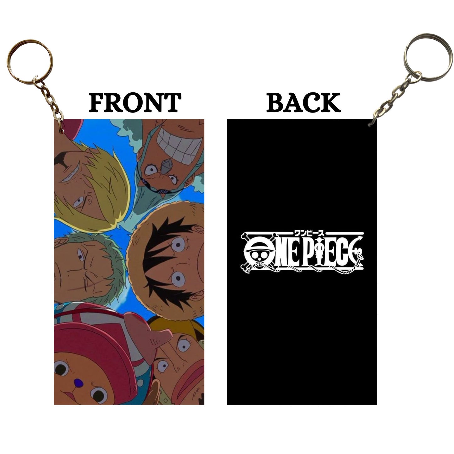 One Piece LUFFY WITH FRIENDS Anime Keychain