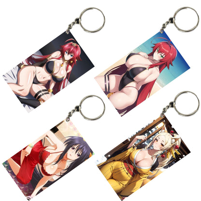 HENTAI Anime Unique Style 4 pcs Combo Keychain