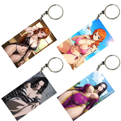 HENTAI Anime Unique Style 4 pcs Combo Keychain