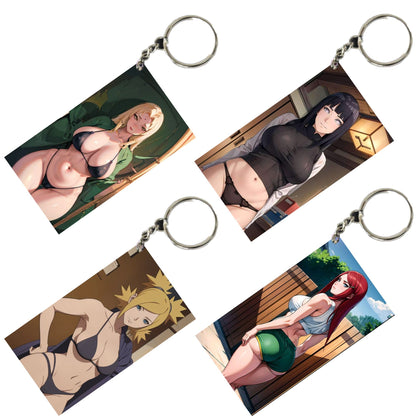 HENTAI Anime Unique Style 4 pcs Combo Keychain