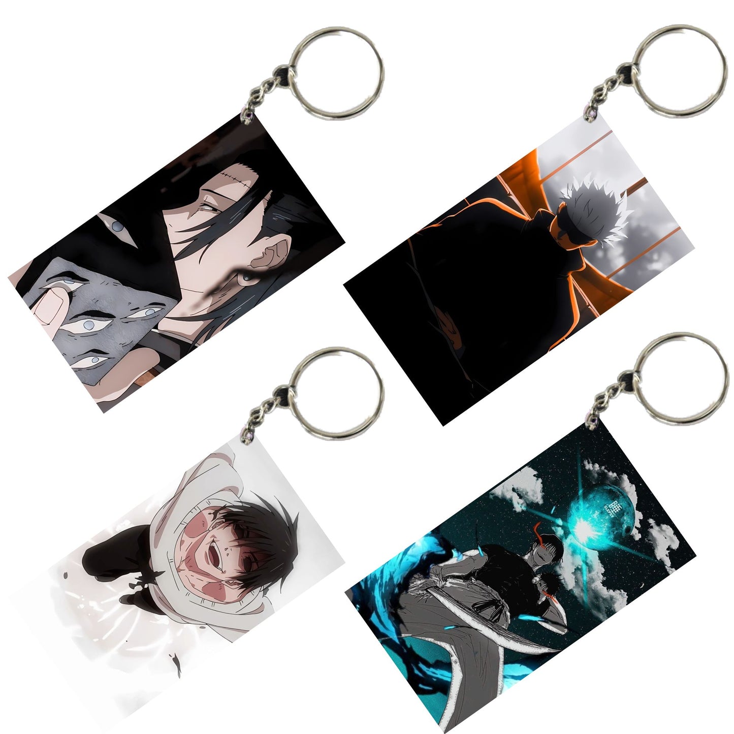 JUJUTSU KAISEN Anime Unique Style 4 pcs Combo Keychain