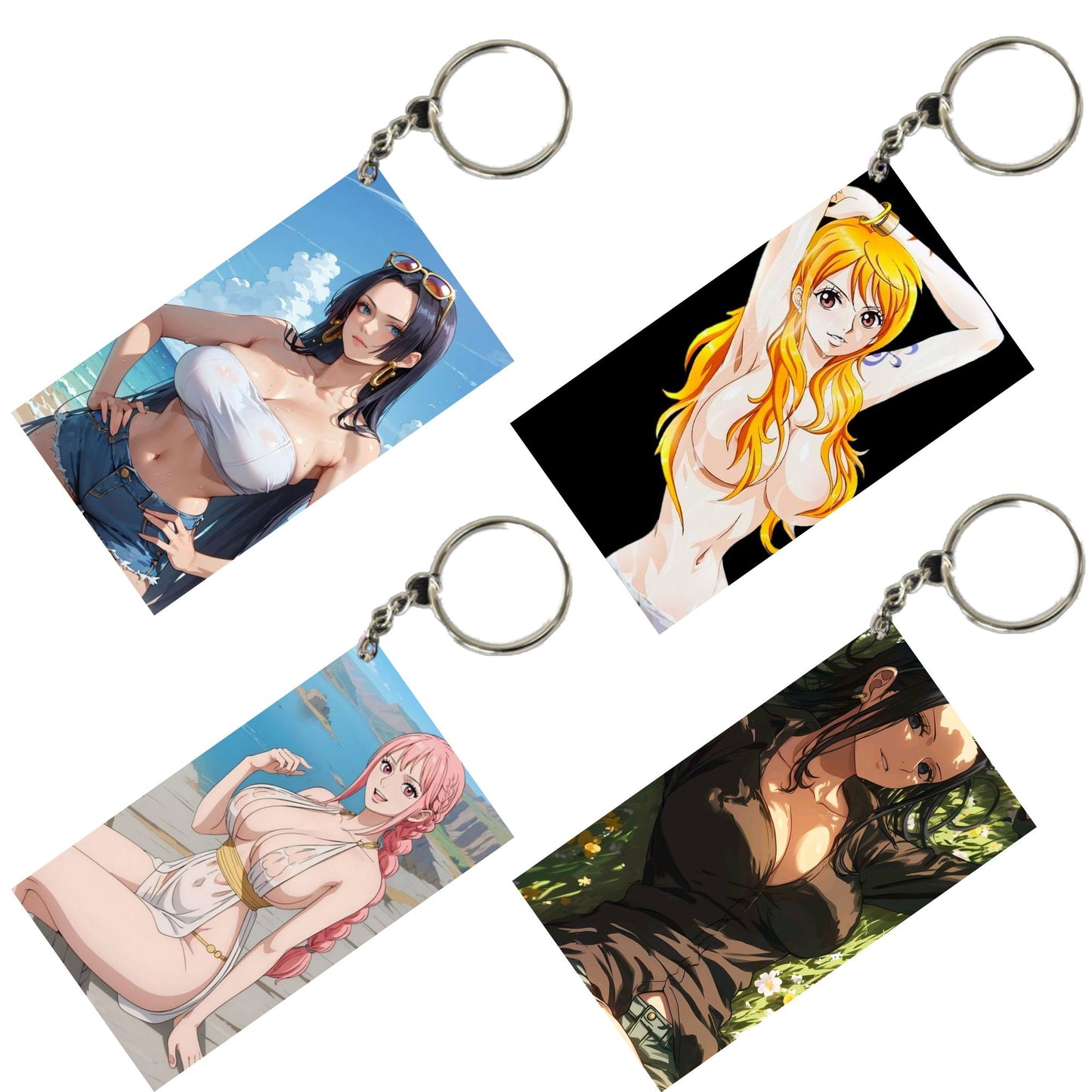 HENTAI Anime Unique Style 4 pcs Combo Keychain