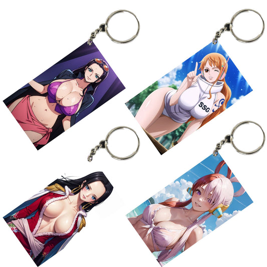 HENTAI Anime Unique Style 4 pcs Combo Keychain