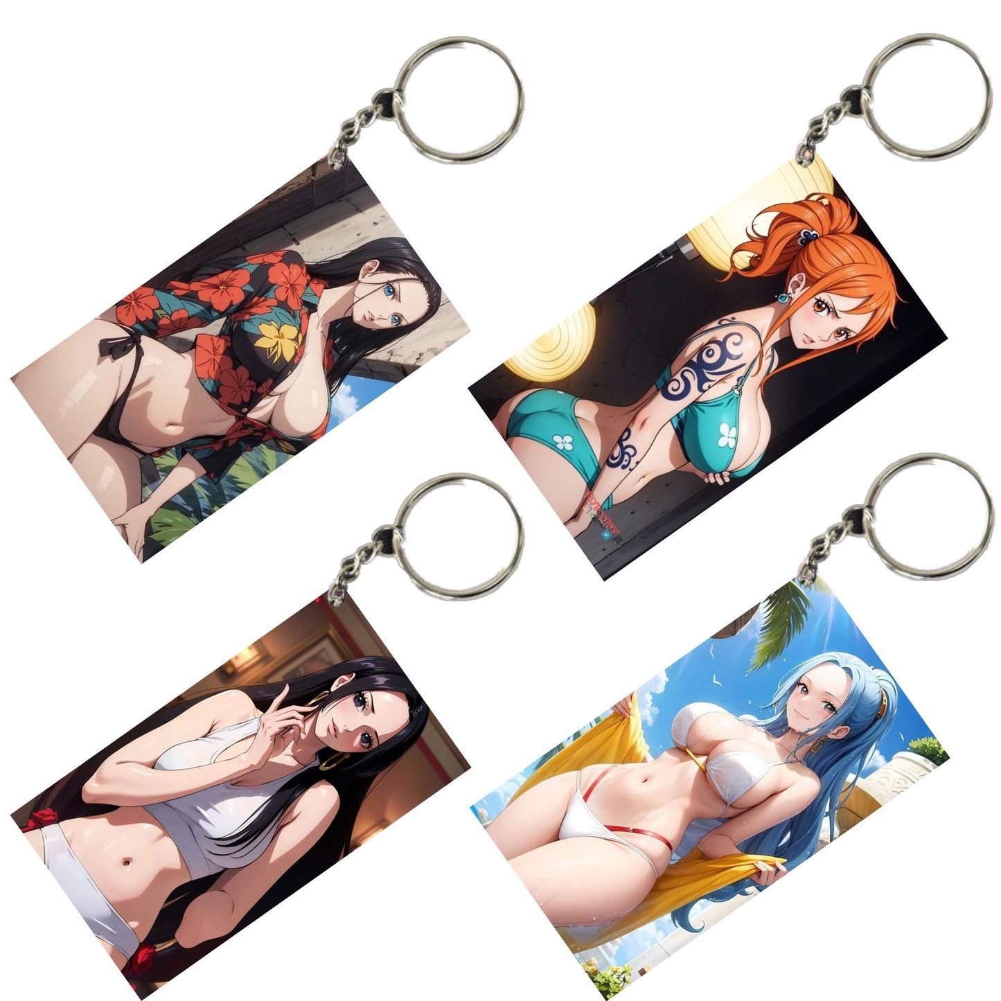 HENTAI Anime Unique Style 4 pcs Combo Keychain