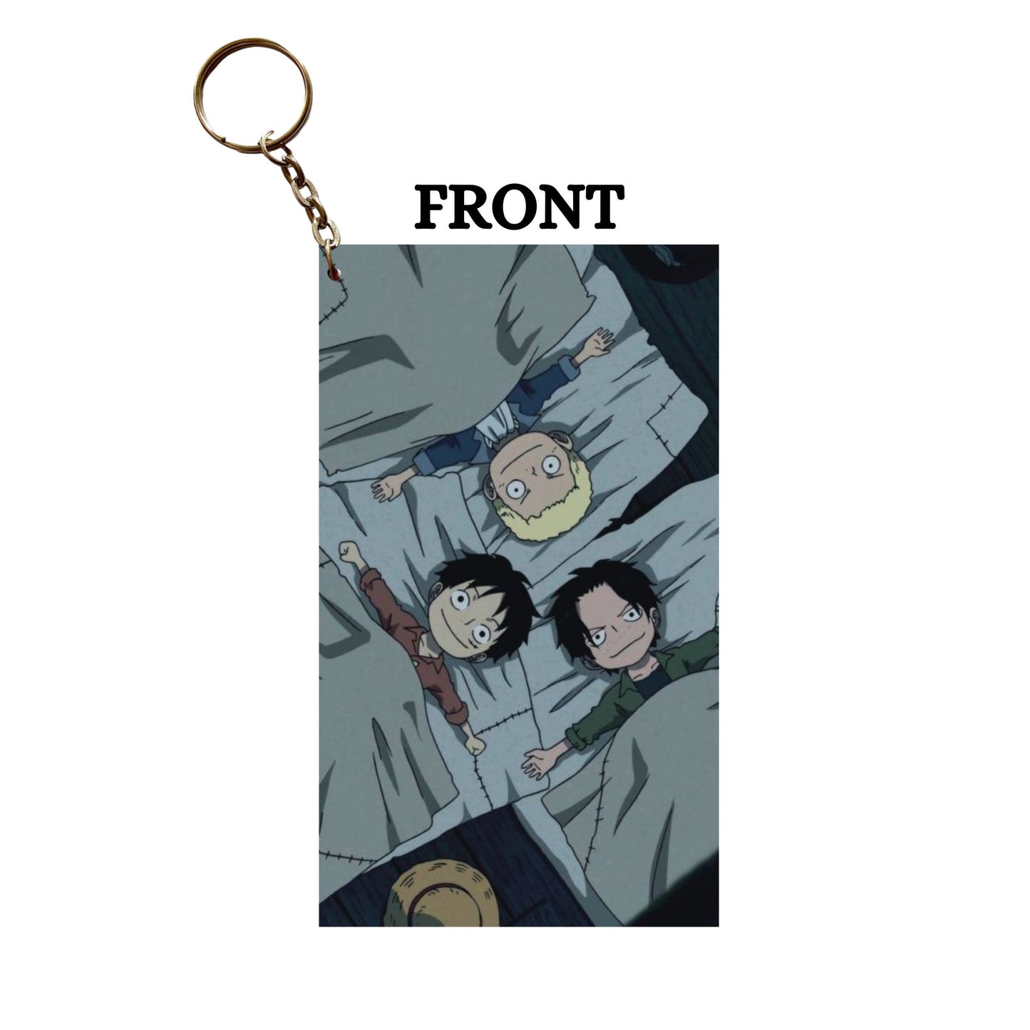 One Piece LUFFY ACE SABO Anime Keychain