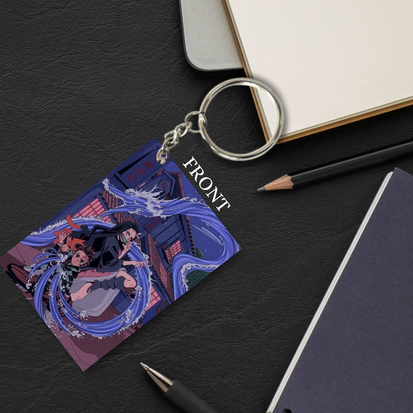 DEMON SLAYER Anime Unique Style 4 pcs Combo Keychain