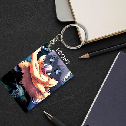 DEMON SLAYER Anime Unique Style 4 pcs Combo Keychain