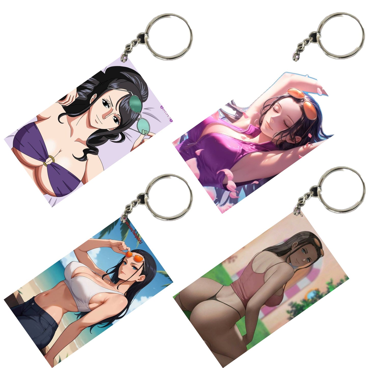 HENTAI Anime Unique Style 4 pcs Combo Keychain