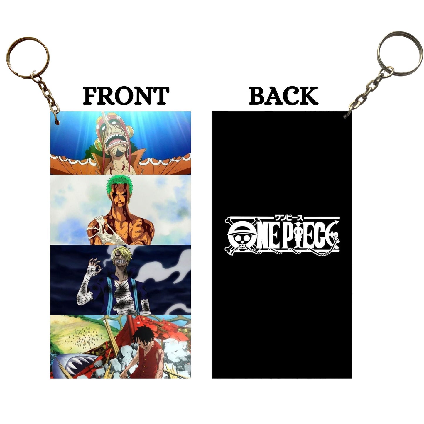 One Piece STRAW HATS CREW Anime Keychain