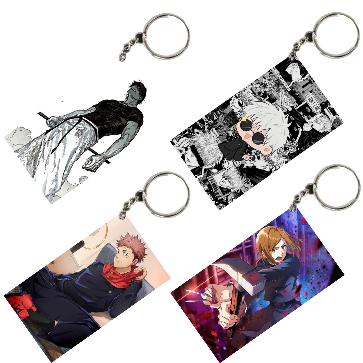 JUJUTSU KAISEN Anime Unique Style 4 pcs Combo Keychain