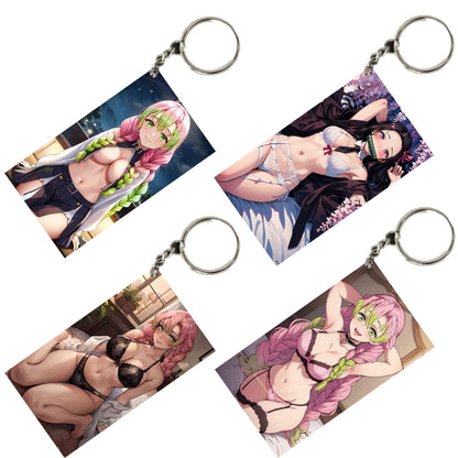 HENTAI Anime Unique Style 4 pcs Combo Keychain